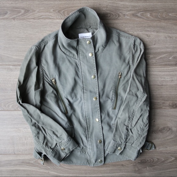 Club Monaco Army Green Light Utility Jacket - Picture 1 of 5